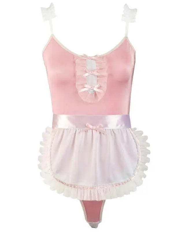 Frilly Pink Maid Adult Onesie for Cosparty Fun - onesie