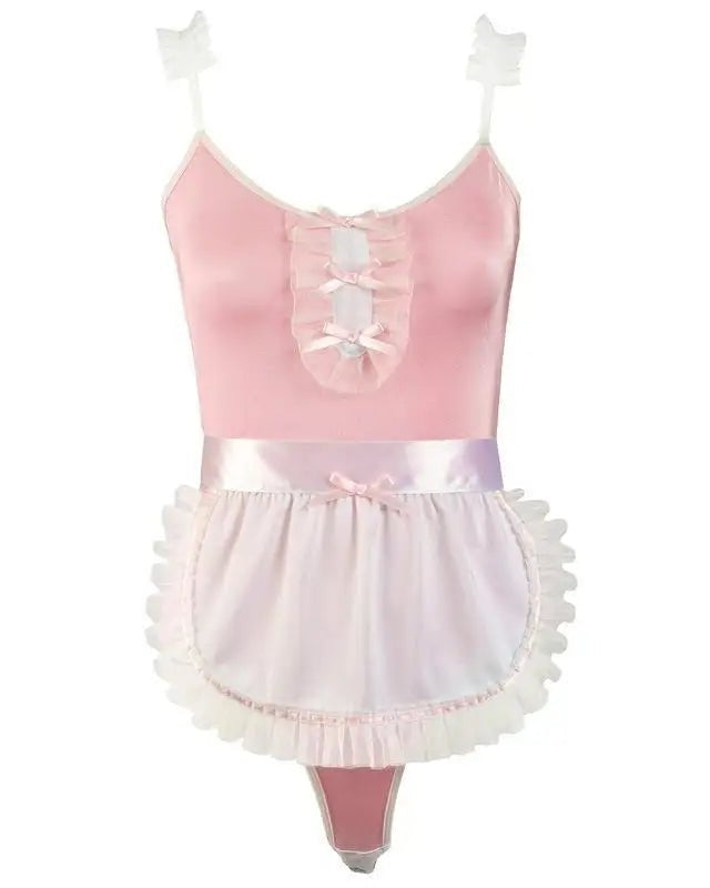 Frilly Pink Maid Adult Onesie for Cosparty Fun - Cosparty