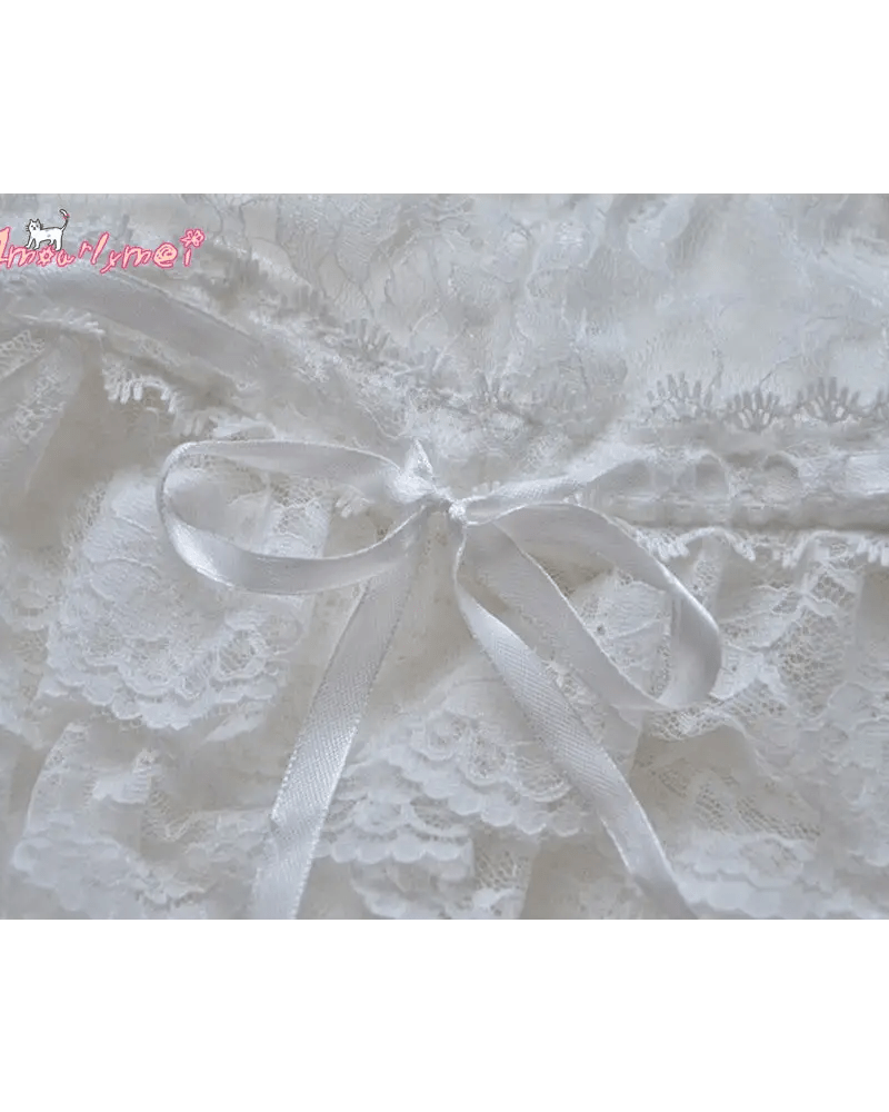 Frilly Ruffled Bloomer Shorts in Black or White - Cosparty