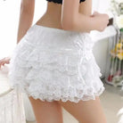 Frilly Ruffled Bloomer Shorts in Black or White - Cosparty