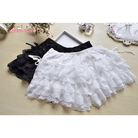 Frilly Ruffled Bloomer Shorts in Black or White - Cosparty