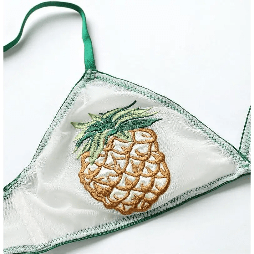 Fruity Embroidered Bralette for Kinky Cuties - Cosparty
