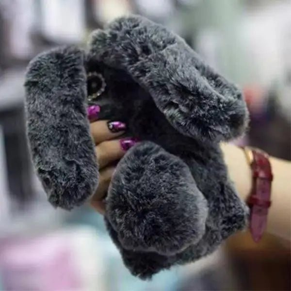 Furry 3D Bunny Ear Phone Cases for Stylish Protection - Cosparty