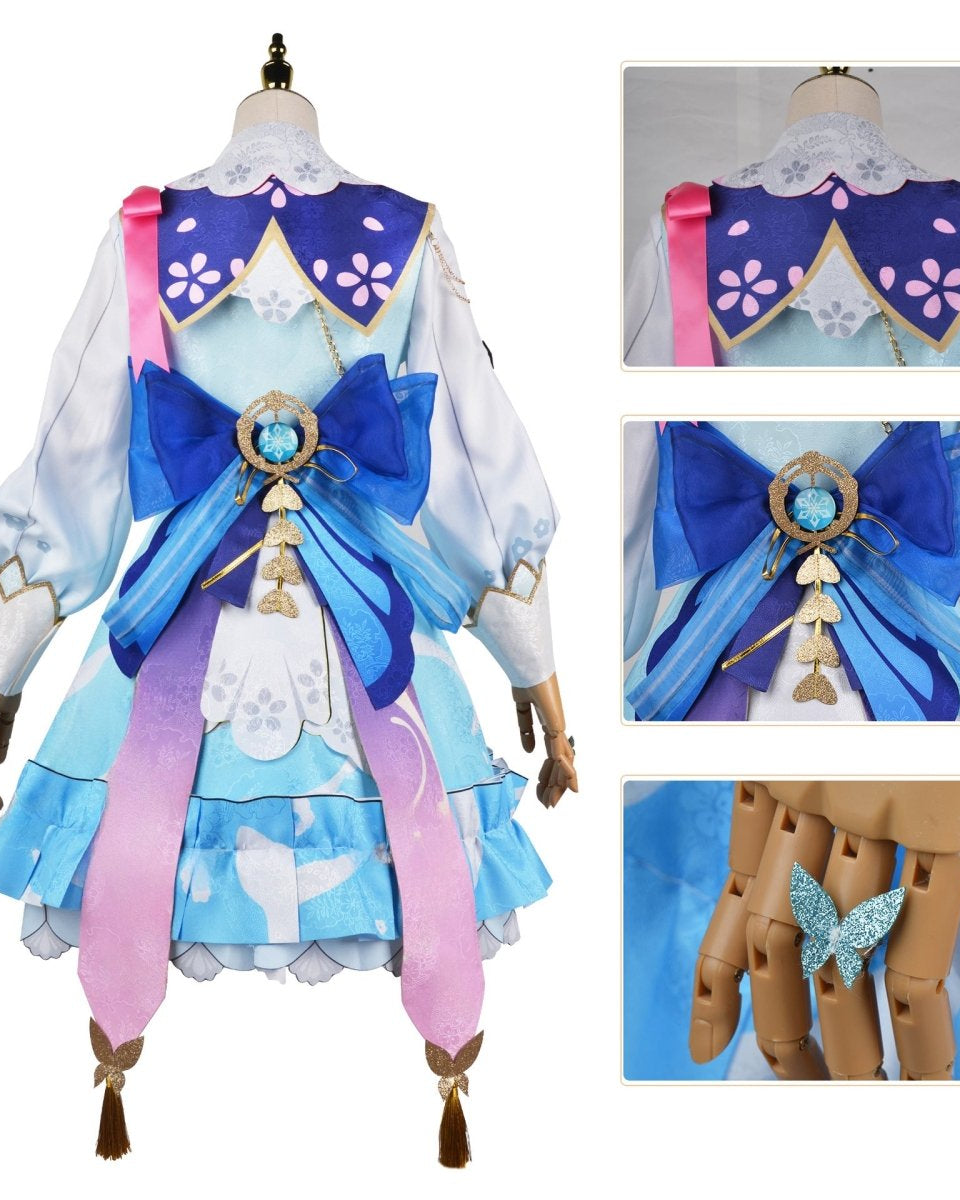 Genshin Impact Ayaka Springbloom Missive Cosplay Costume - Cosparty