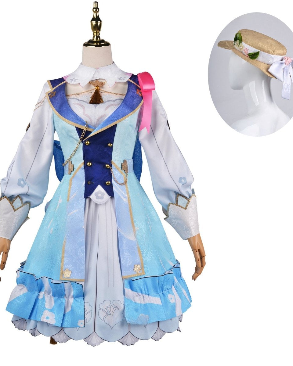 Genshin Impact Ayaka Springbloom Missive Cosplay Costume - Cosparty