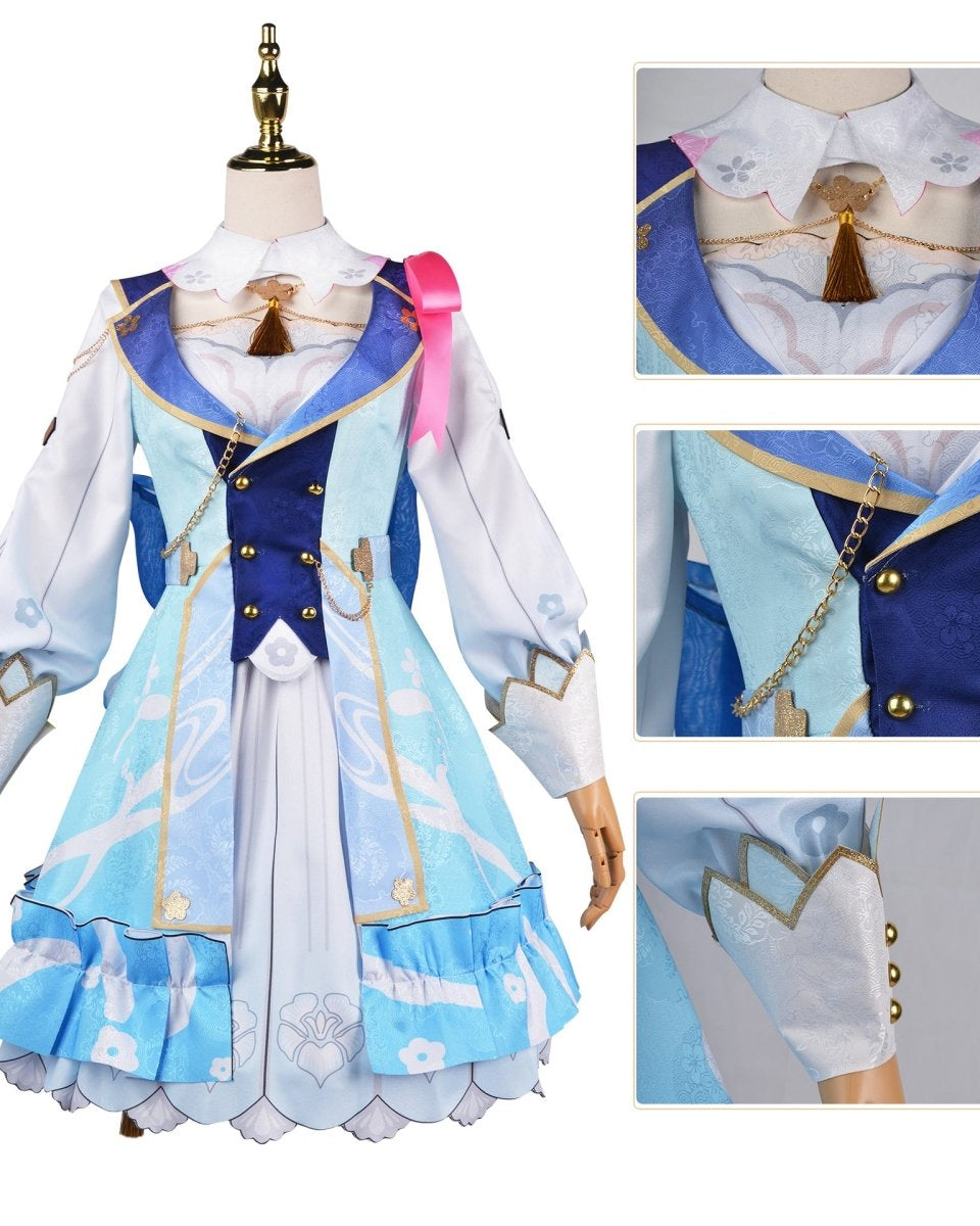 Genshin Impact Ayaka Springbloom Missive Cosplay Costume - Cosparty