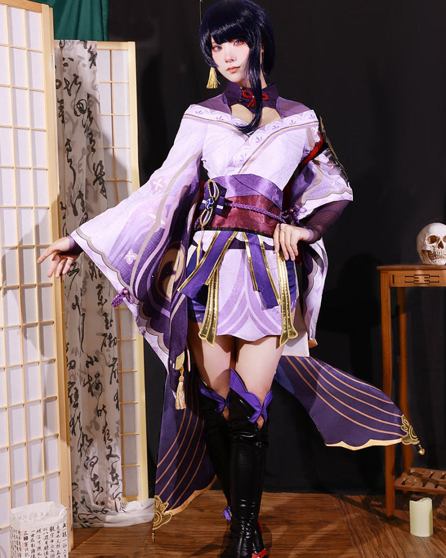 Genshin Impact Raiden Shogun Cosplay Costume - Cosparty