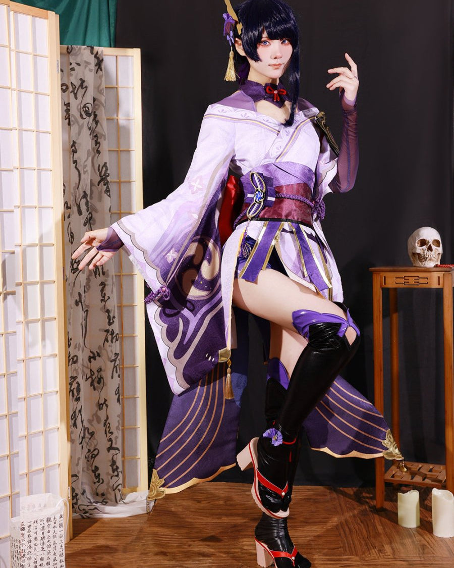 Genshin Impact Raiden Shogun Cosplay Costume - Cosparty
