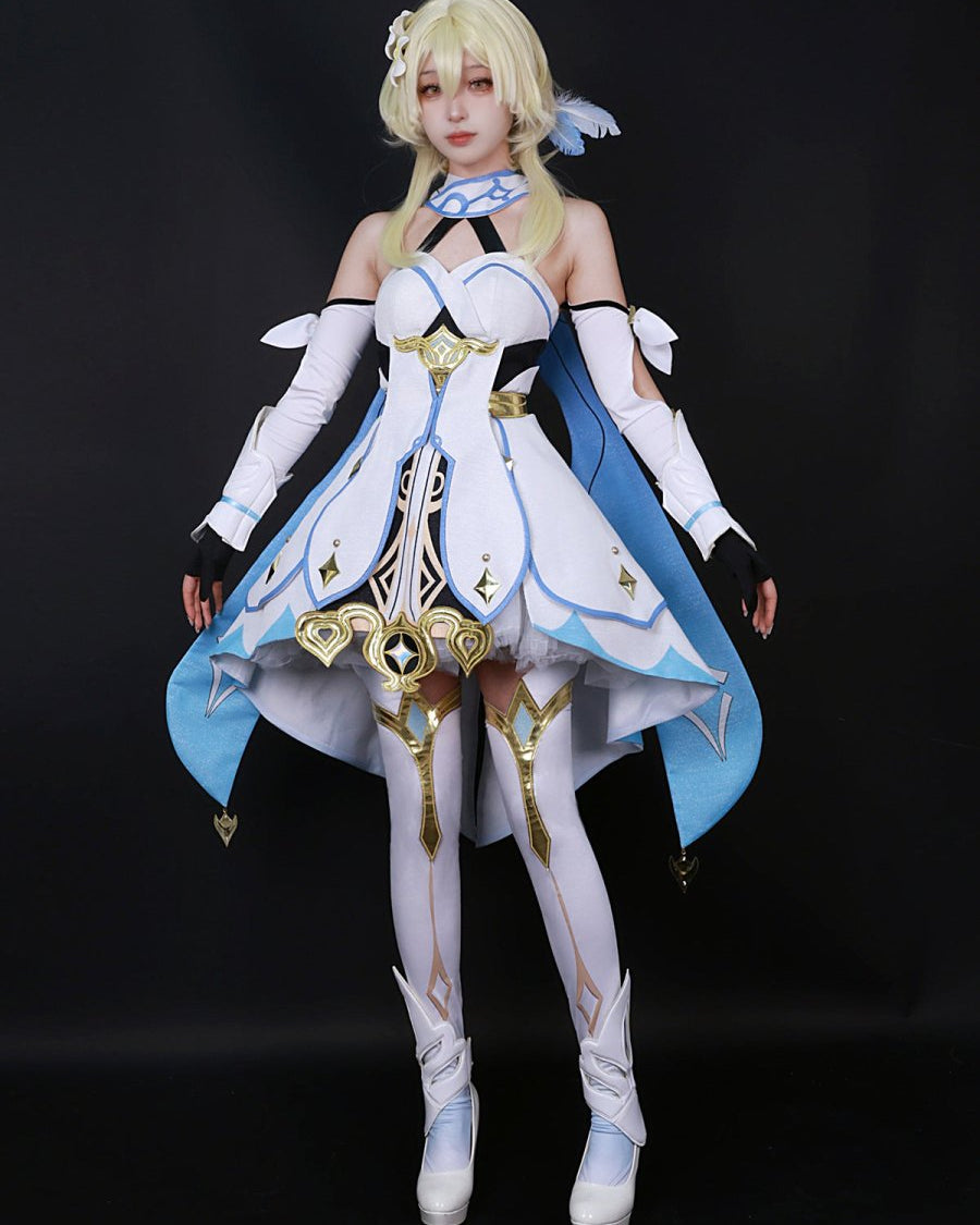 Genshin Impact Traveler Lumine Cosplay Costume - Cosparty