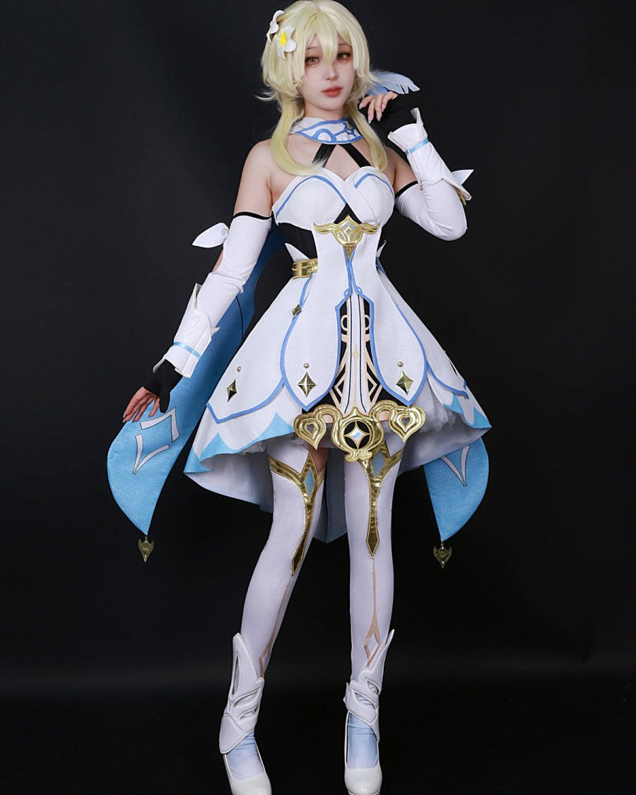 Genshin Impact Traveler Lumine Cosplay Costume - Cosparty