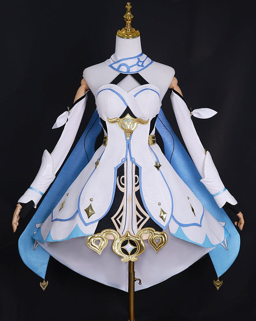 Genshin Impact Traveler Lumine Cosplay Costume - Cosparty