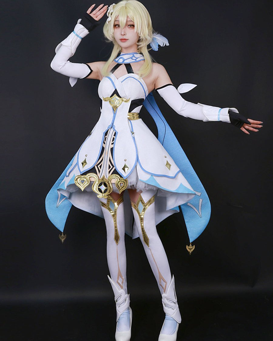 Genshin Impact Traveler Lumine Cosplay Costume - Cosparty