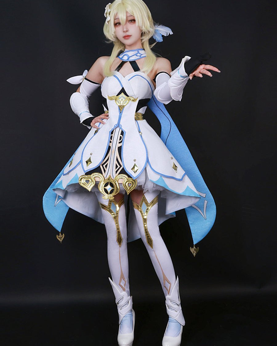 Genshin Impact Traveler Lumine Cosplay Costume - Cosparty