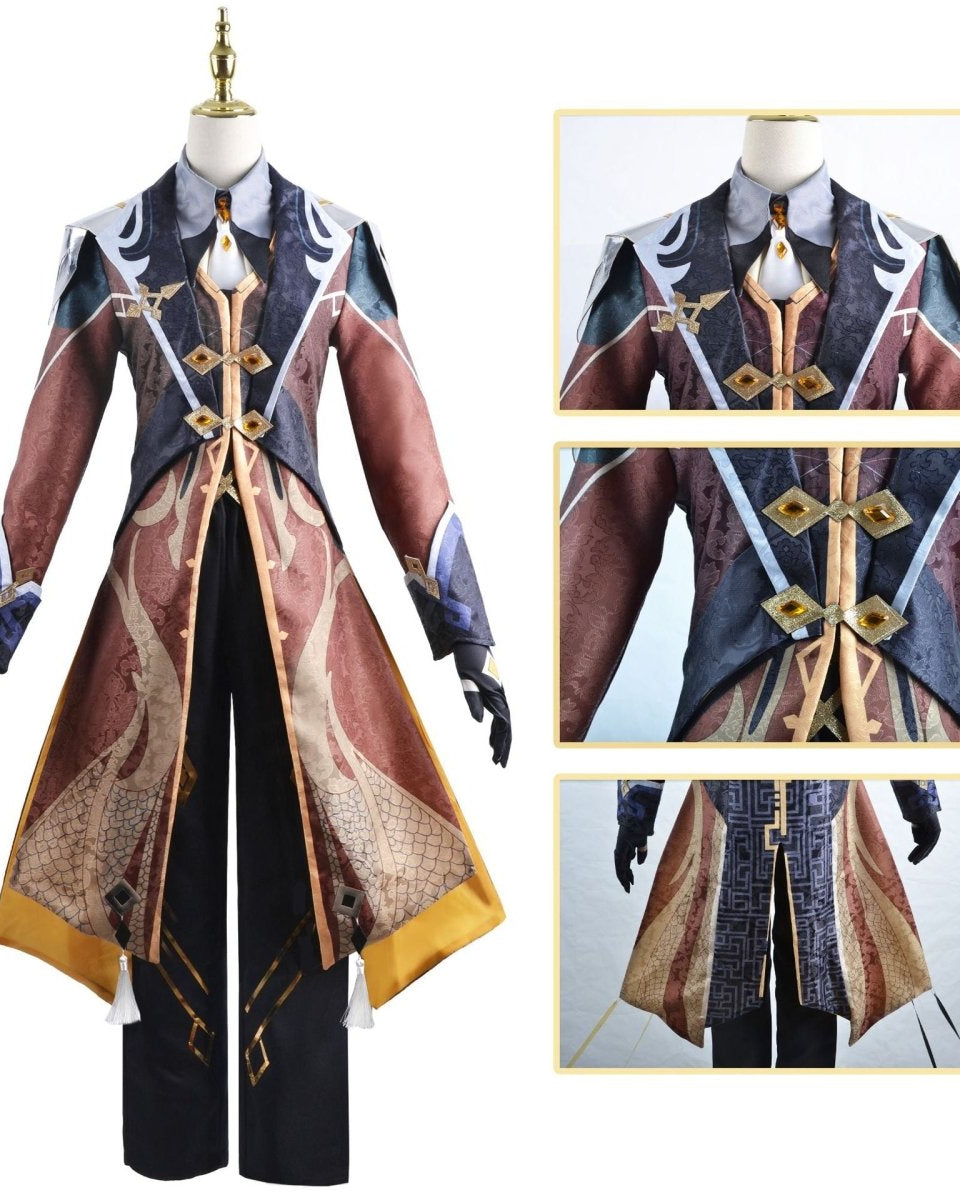 Genshin Impact Zhongli Cosplay Costume - Cosparty