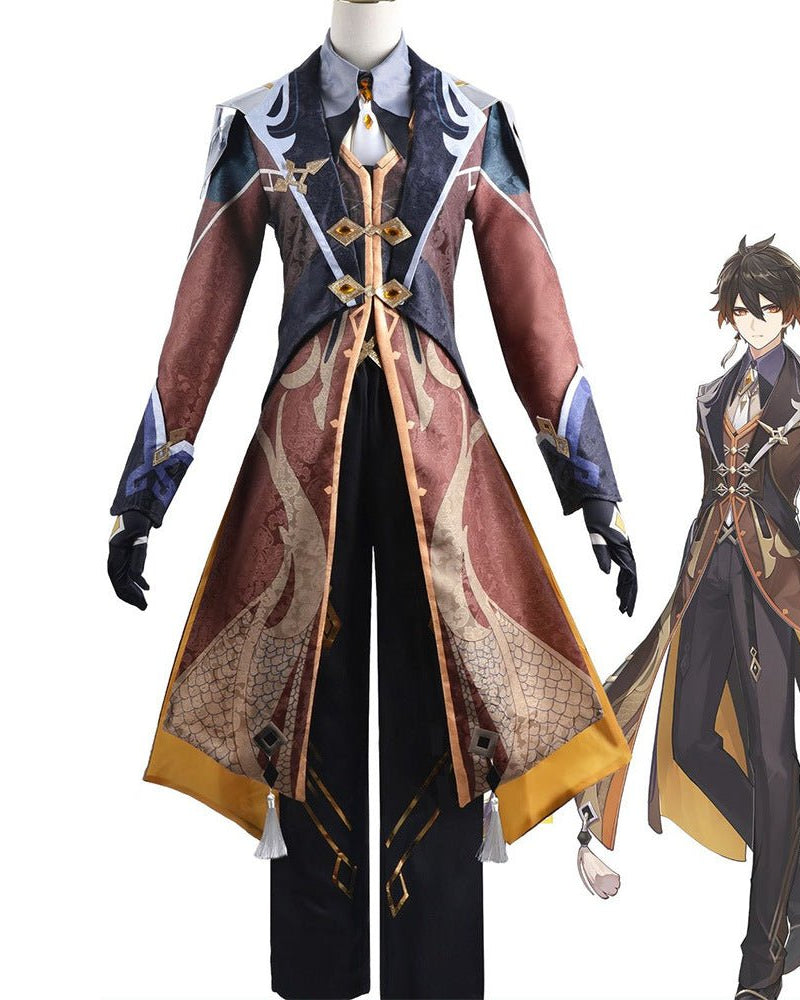 Genshin Impact Zhongli Cosplay Costume - Cosparty