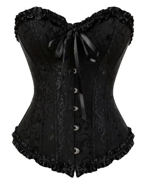Genuine Fully Boned Tummy Slimming Corsets in Black & Red - Cosparty