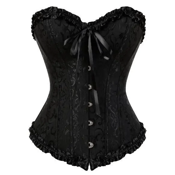 Genuine Fully Boned Tummy Slimming Corsets in Black & Red - Cosparty