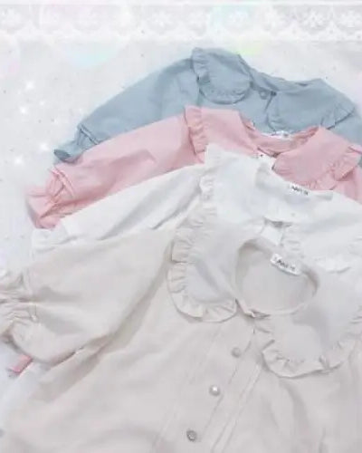 Genuine Lolita Dress in Pastel Pink with Victorian Inspired Design - Apricot shirt - dress