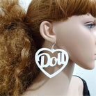 Glamorous Laser - Cut Heart Hoop Earrings in New Condition - Cosparty