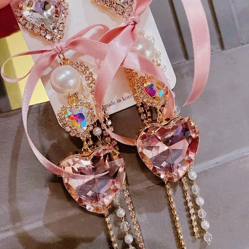 Glamorous Rhinestone and Jewel Earrings for Luxurious Style - Cosparty