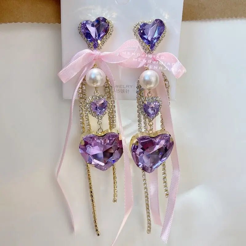 Glamorous Rhinestone and Jewel Earrings for Luxurious Style - Cosparty