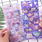 Glittering 3D Puffy Kitty Cat Stickers - Cosparty