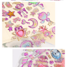 Glittering 3D Puffy Wand and Star Stickers for Decoration - Cosparty