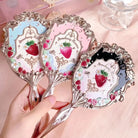 Glittering Strawberry Berry Angelic Makeup Mirror for Vanity Display - Cosparty