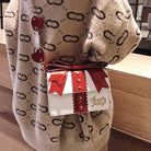 Glittery Lolita Gift Handbag Shaped Like a Present With Bow - Cosparty