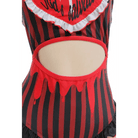 God's Salvation Onesie with Gothic Striped Design in Black and Red - Cosparty