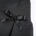 Gorgeous Black Velvety Suede Pleated Skirt with Lace Details - Cosparty