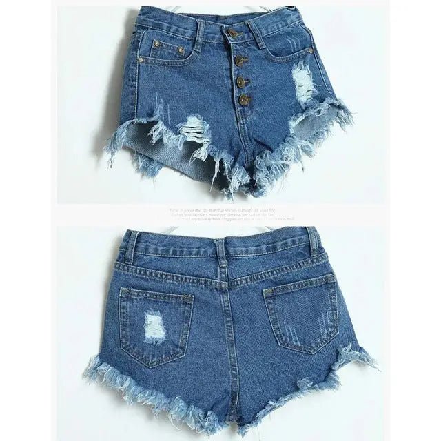 Gorgeous Distressed Acid - Washed Candy Colored Shorts - Cosparty