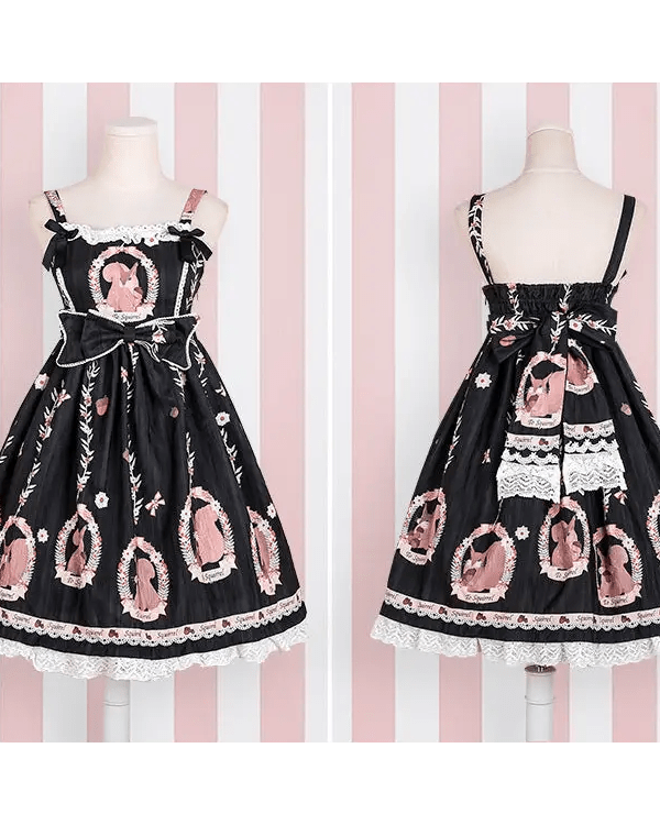 Gorgeous Lolita Dress with Squirrel Cameo in Various Colors and Sleeves - Cosparty