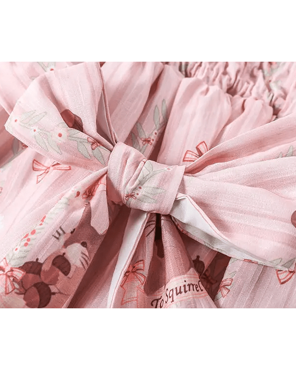 Gorgeous Lolita Dress with Squirrel Cameo in Various Colors and Sleeves - Cosparty