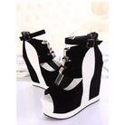 Gorgeous Magenta Pink or White Peep Toe Platform Sandals - Cosparty