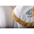 Gorgeous White Peter - Pan Style Sunflower Button - Up Blouse - Cosparty