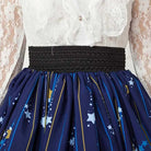 Gothic Lolita Steampunk Skirt with Ruffles and Constellation Print - Cosparty