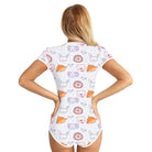 Grey Unisex Adult Onesie with Adorable Animal Print Design - Cosparty