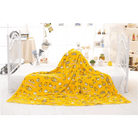 Gudetama Inspired Happy Egg Yolk Fuzzy Throw Blanket - Cosparty