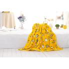 Gudetama Inspired Happy Egg Yolk Fuzzy Throw Blanket - Cosparty