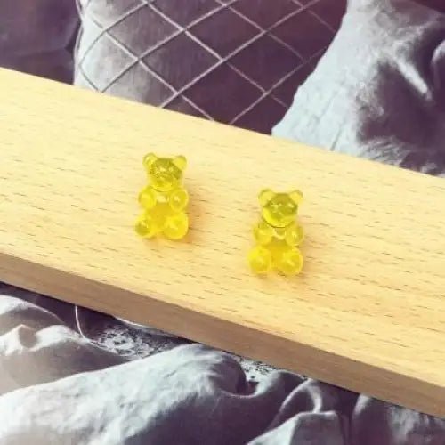Gummy Bear Resin Earrings in Assorted Delicious Colors - Cosparty