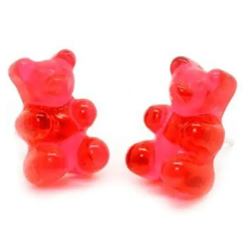 Gummy Bear Resin Earrings in Assorted Delicious Colors - Cosparty