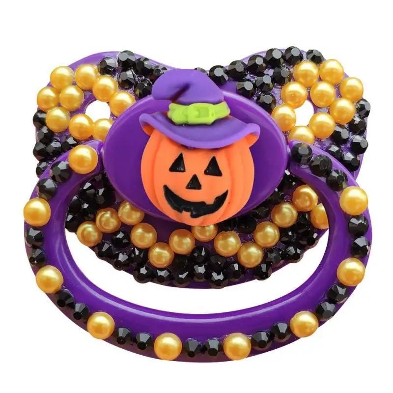 Halloween Adult Pacifier in Black and Purple Silicone - Cosparty