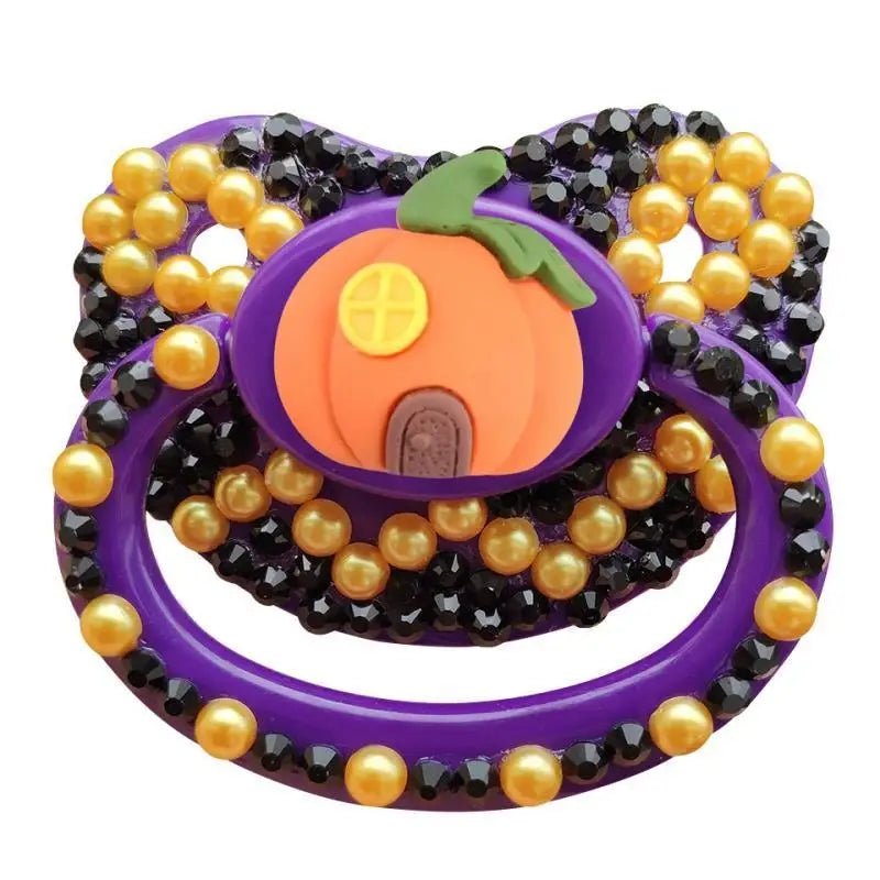 Halloween Adult Pacifier in Black and Purple Silicone - Cosparty