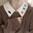 Halloween Inspired Collared Blouse Length 59cm for Year - Round Wear - Cosparty