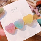 Handcrafted 3D Heart Shaped Sugar Candy Hair Clips - Cosparty