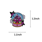 Happy Halloween Snowglobe Enamel Pin for Pastel Goth Lovers - Cosparty
