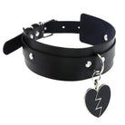 Heart Breaker Vegan Leather Choker for Kinky Princesses - Cosparty