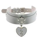 Heart Breaker Vegan Leather Choker for Kinky Princesses - Cosparty