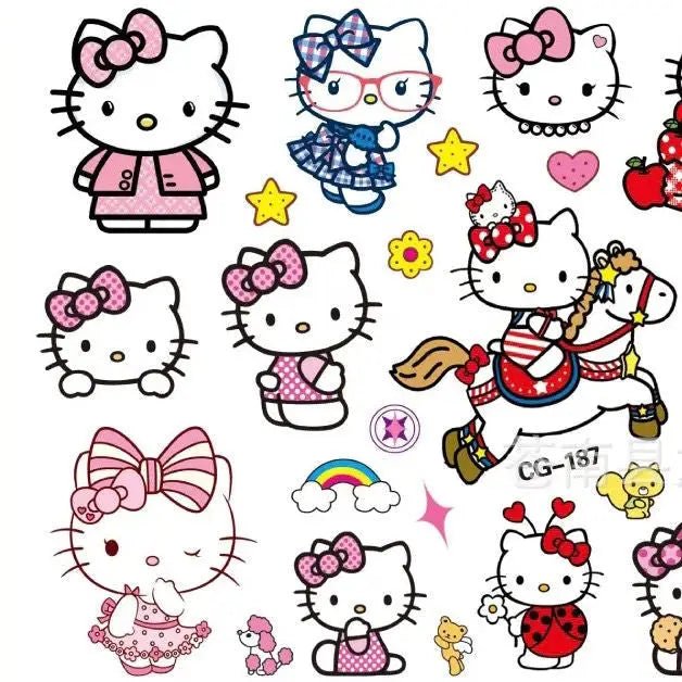 Hello Kitty Inspired Realistic Temporary Tattoos - Cosparty